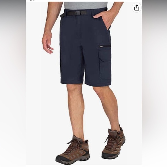 BC Clothing Men's Convertible Stretch Pant navy Size XL x 30 - Picture 5 of 14